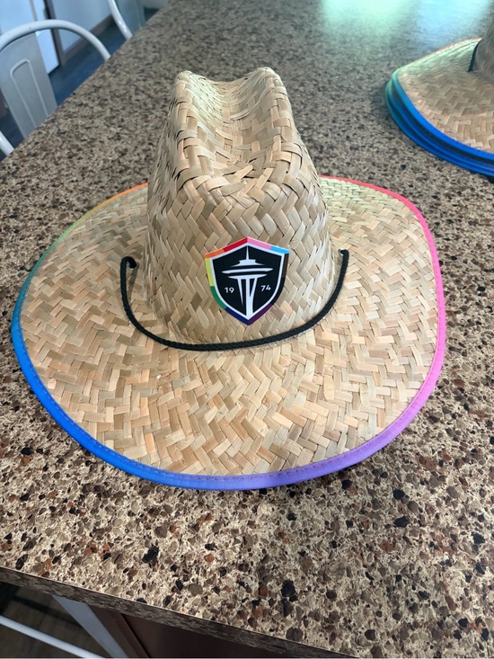 Accessories - Seattle Sounders Pride Night Straw Hat Stadium Giveaway 8/16 New Never Worn